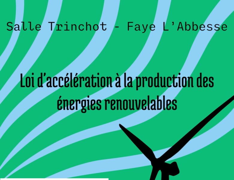 Réunion publique sur la loi d’accélération à la production des énergies renouvelables